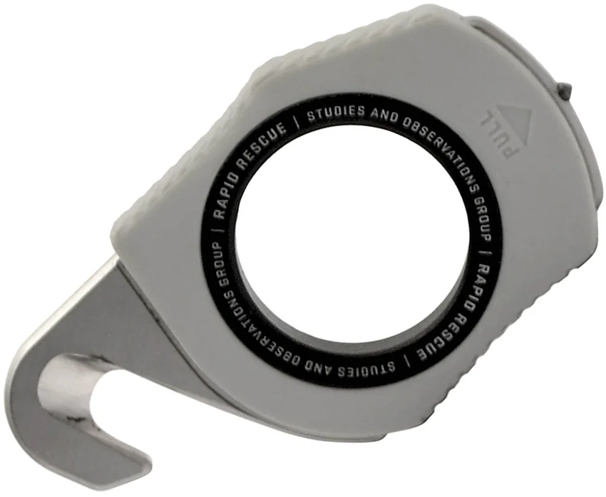 SOG Rapid Rescue Hook Concrete Dust Gray and Black GRN (.80" Satin)