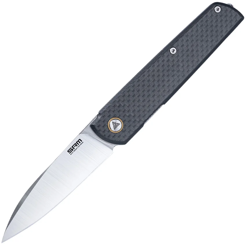 Srm Knives Qrick Linerlock Blk G10/CF