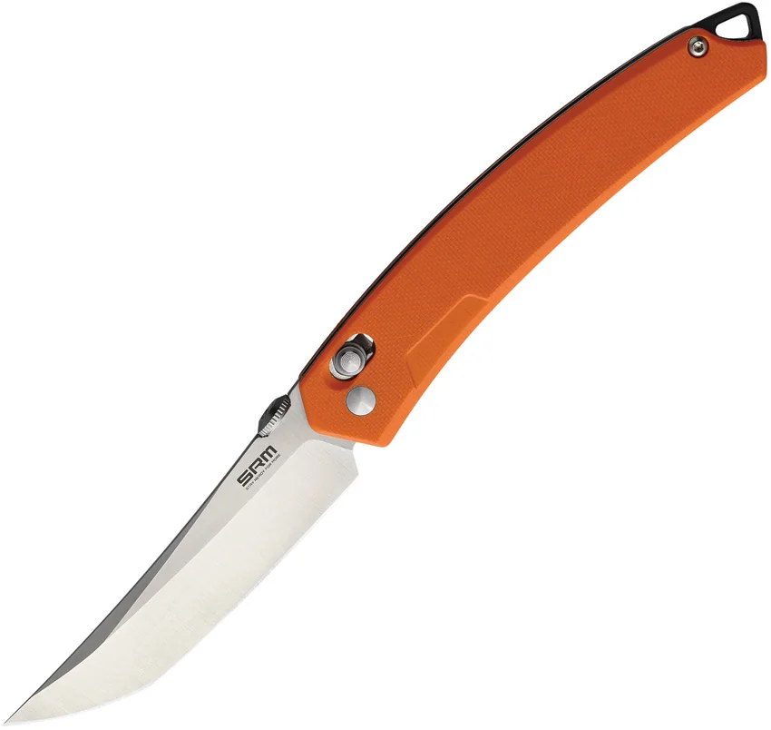 SRM Knives Ambi Lock Knife Orange G-10 (3.5" Satin) 9211-GJ