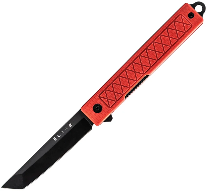 StatGear Pocket Samurai Full-Size Red G-10 (3.00" Black)