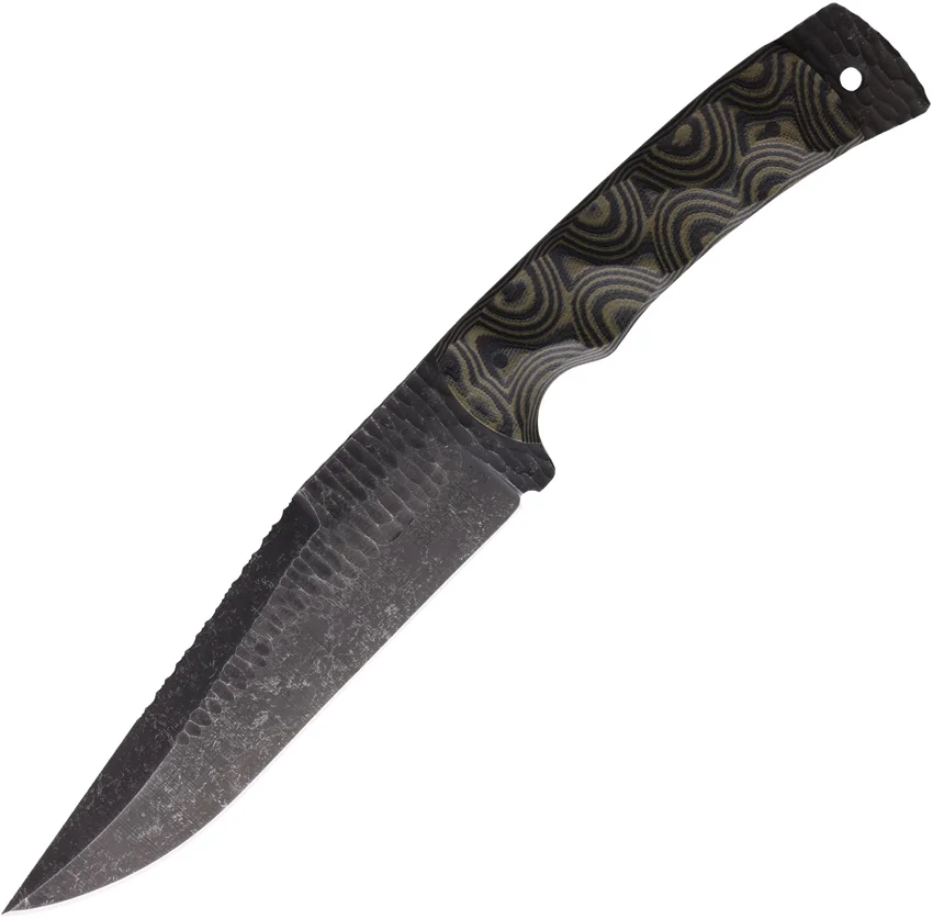 Stroup Knives Bravo 4 Limited Edition Black/Green G10 (6.00" Acid Washed)