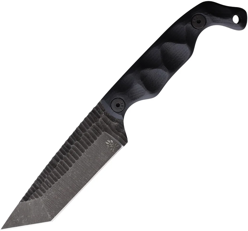 Stroup Knives Bravo 5 Fixed Blade Knife Black G10 (3.5" Acid Washed)