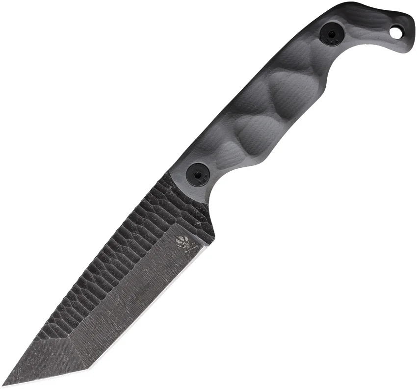 Stroup Knives Bravo 5 Fixed Blade Tanto Grey G10 (3.50" Black Stonewash)