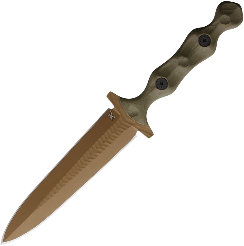 Stroup Knives Bravo 5 Fixed Blade Tanto OD Green G-10 (3.50" FDE)