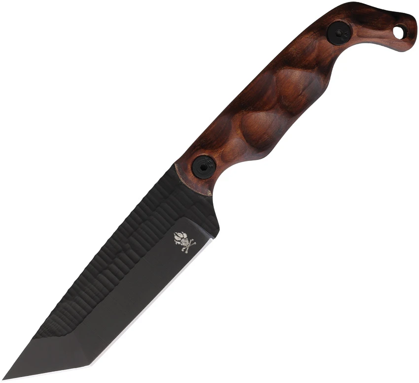 Stroup Knives Bravo Fixed Blade 5T Brown Rosewood (3.50" Black)