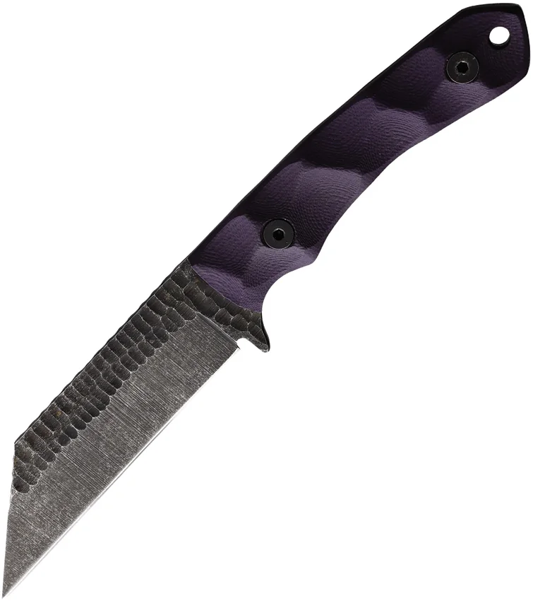 Stroup Knives GP3 Fixed Blade Knife Purple G-10 (4.25" Black SW)