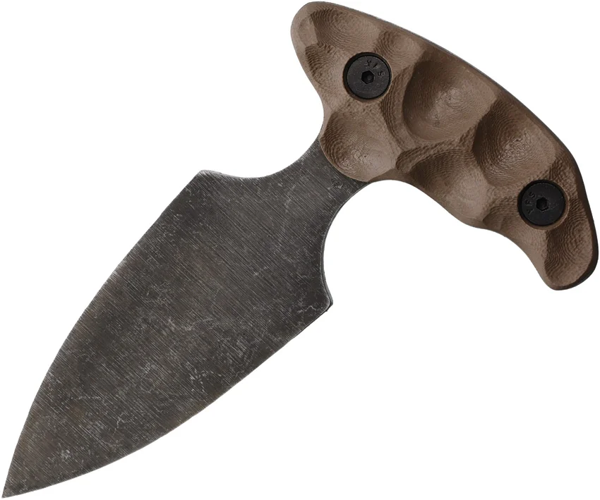 Stroup Knives Stabber Push Dagger FDE G-10 (2.75" Acid Washed)