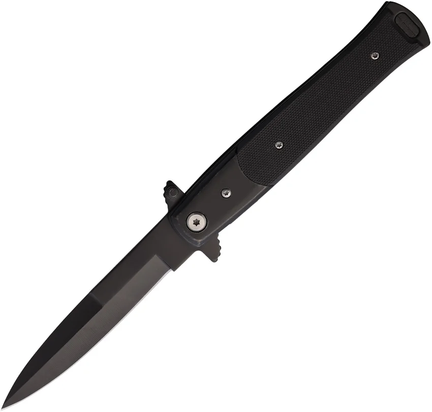 S-tec Stiletto Style Linerlock Black