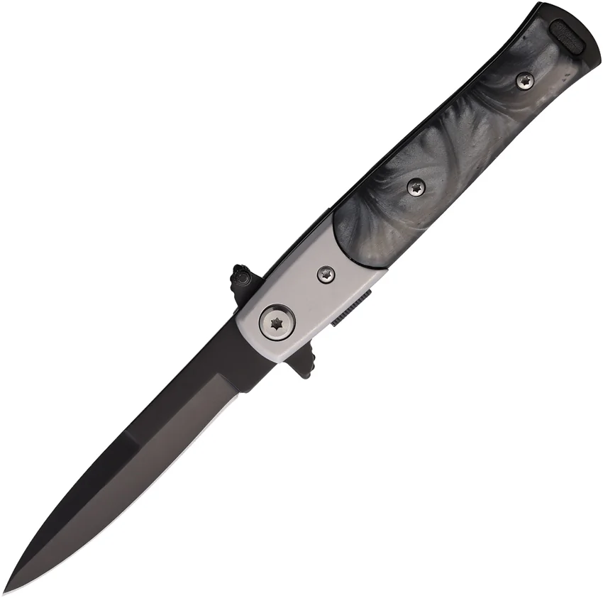 S-tec Stiletto Style Linerlock Black