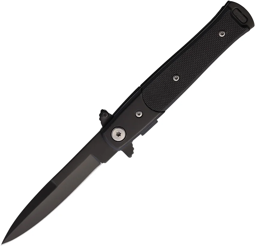 S-tec Stiletto Style Linerlock Black