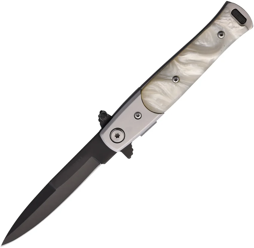 S-tec Stiletto Style Linerlock White