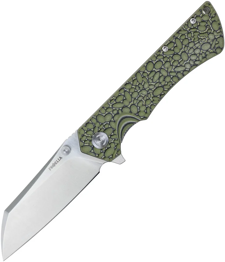 S-tec Proelia Linerlock Green G10