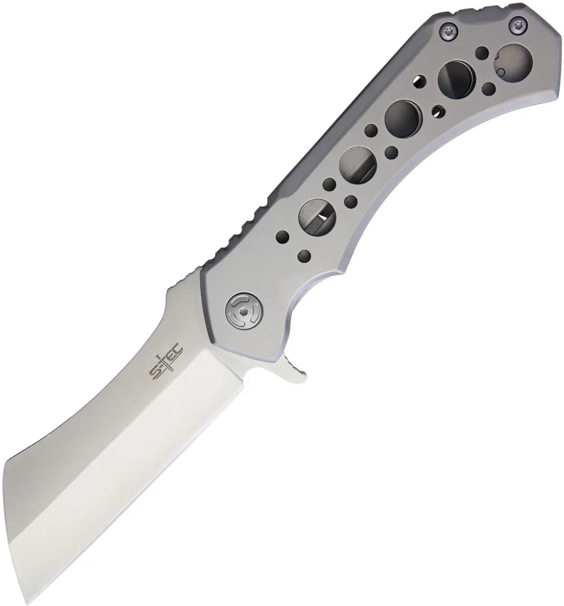 S-TEC Frame Lock Knife Gray Stainless Steel (4.4" Satin)
