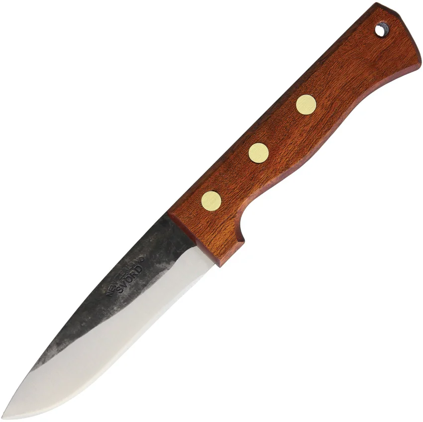 Svord Drop Point Hunter Fixed Blade Knife Ash Wood (4.4" Two Tone)