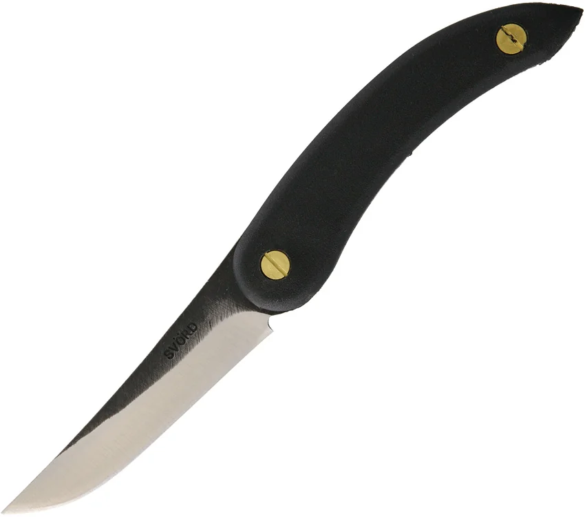 Svord Puukko Fixed Blade Knife Black (4.25" Satin)