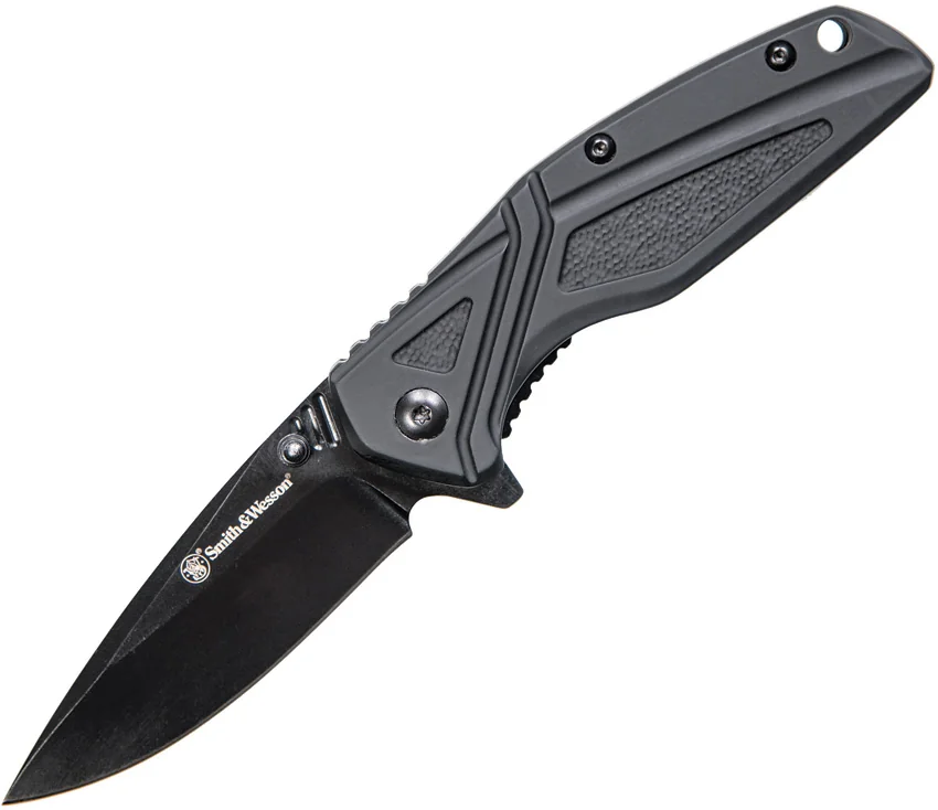 Smith & Wesson Liner Lock Folding Knife Black (3" Black) 1084308