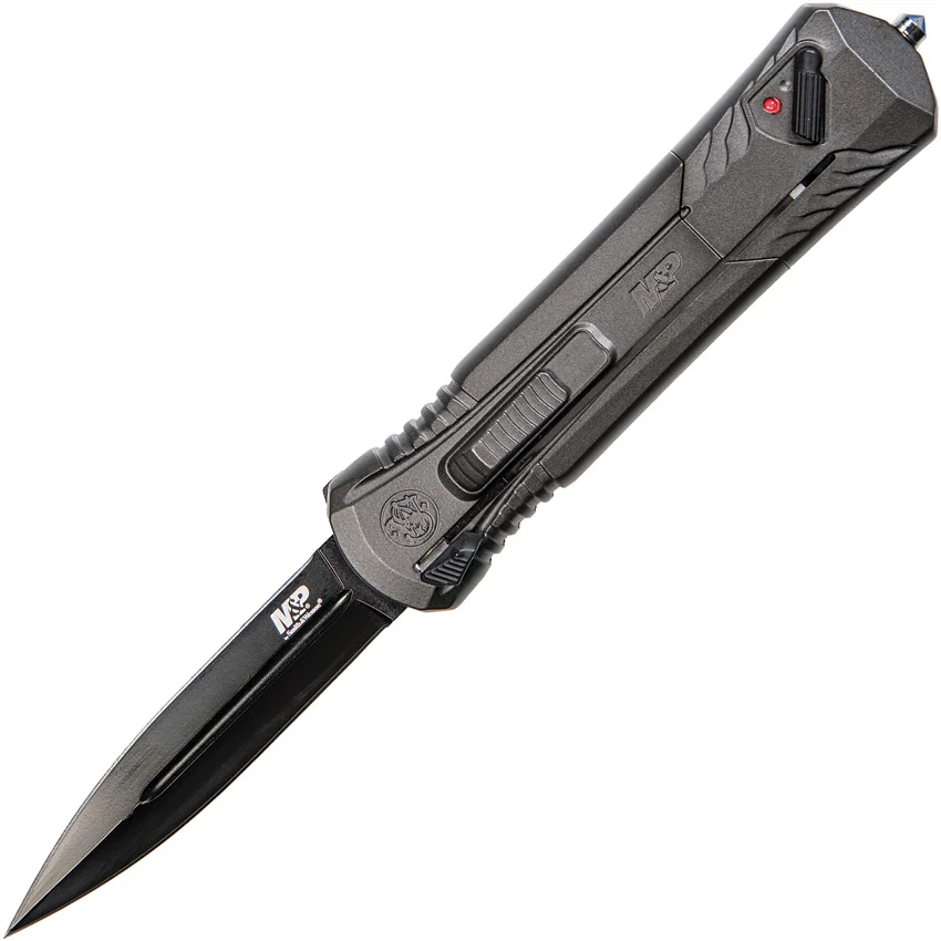 Smith & Wesson M&P OTF Spring Assisted Spear Point Knife Gray (3.5" Black)