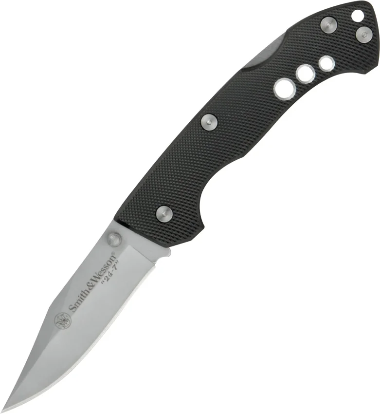 Smith & Wesson CK109 Drop Point Lock Back Folding Knife (Satin Plain)
