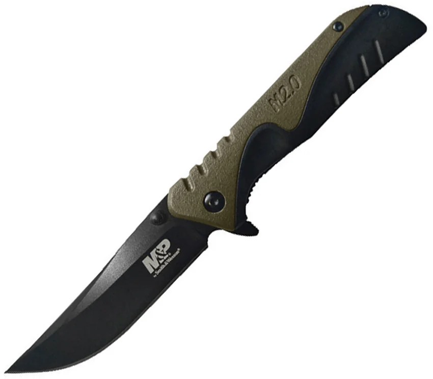 M&P M2.0 U.G. Spring Assisted Knife OD Overmold (3.25" Black) 1100042