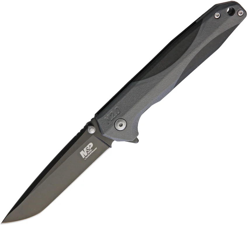 M&P 2-Tone Tanto Liner Lock Knife Black/Gray (3.3" Black) 1100080