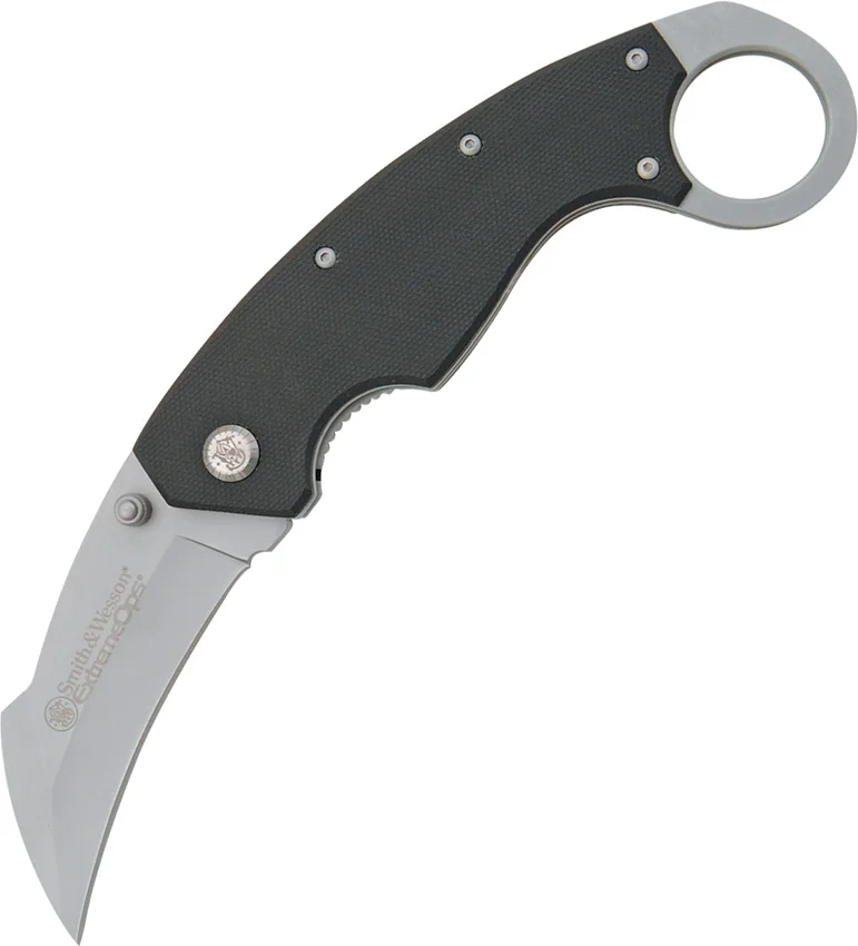 Smith & Wesson Extreme Ops Karambit Liner Lock Knife (3" Bead Blast) CK33
