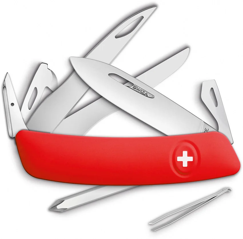 Swiza D08 Swiss Pocket Knife Red