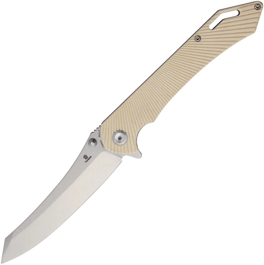 Tenable Knives Colibri Tech Liner Lock Knife Ivory White G-10 (4.3" SW)