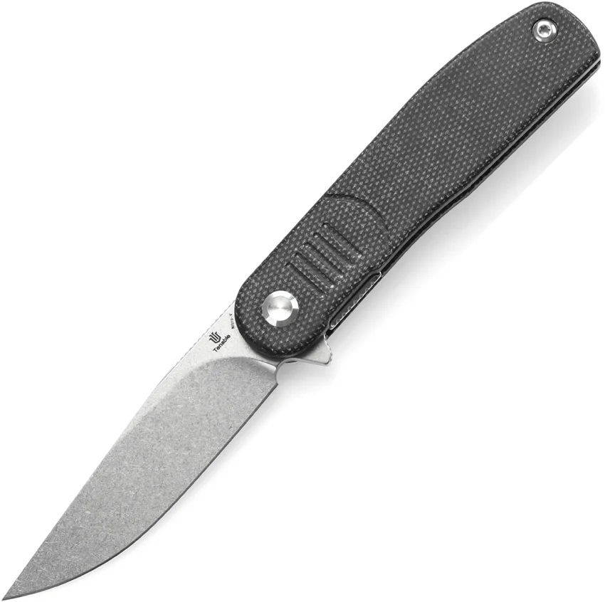 Tenable Knives Einar Liner Lock Knife Black Micarta (3.1" SW)