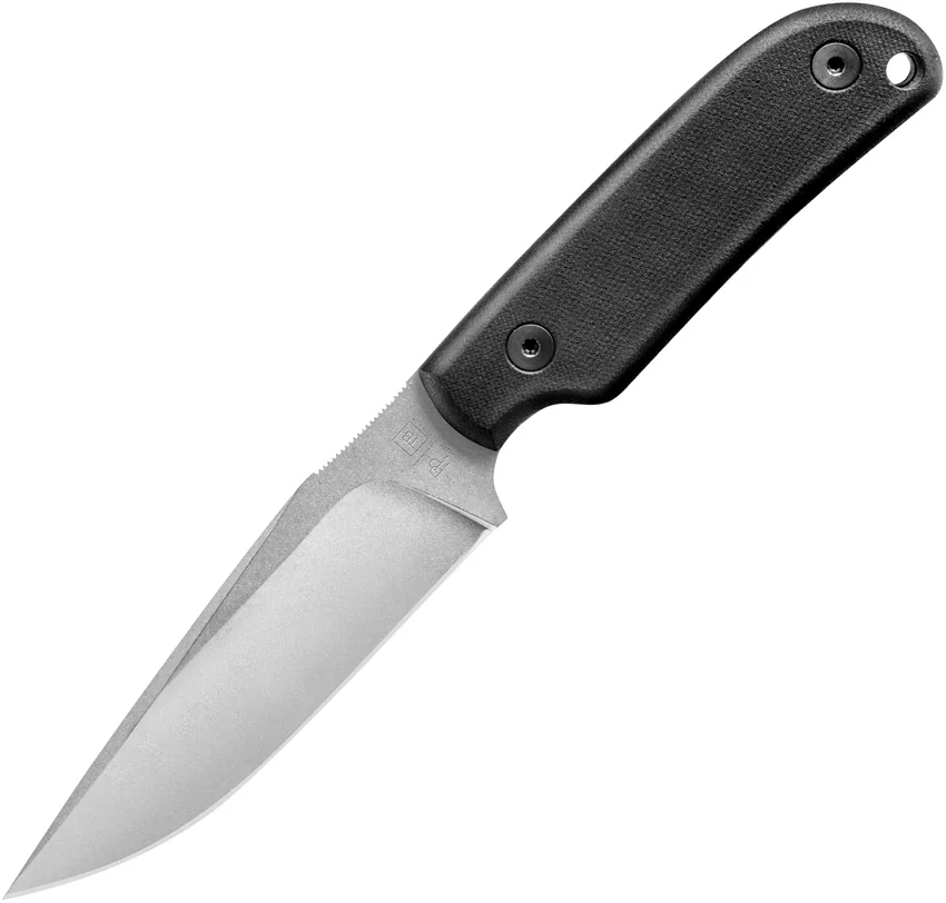 TB Outdoor Commandeur All-Purpose Fixed Blade Knife Black G-10 (4.25" SW)