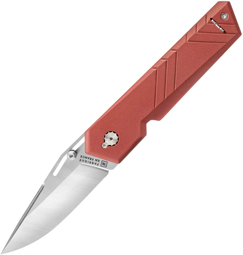TB Outdoor Unboxer EDC Folding Knife Red (3.10" Satin)
