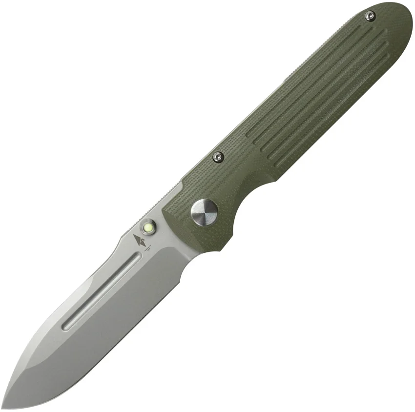 Terrain 365 Invictus AT Frame Lock Knife OD Green G-10 (3.5" Terravantium)