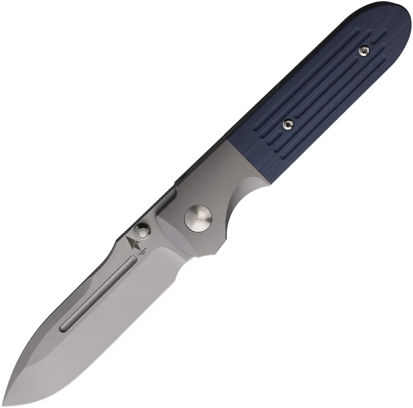 Terrain 365 Invictus Terravantium Frame Lock Knife Titanium/Blue G-10 (3" BB)