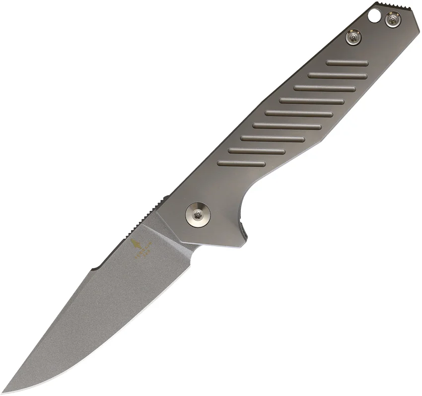 Terrain 365 Mako Flipper-AT Frame Lock Knife Gray Titanium (3" SW)