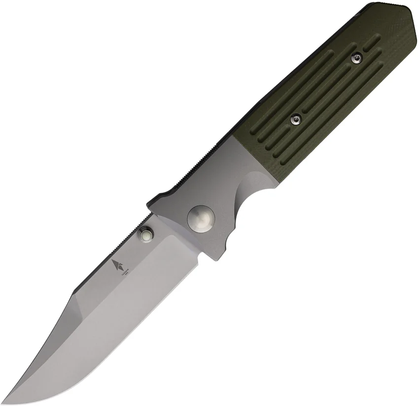 Terrain 365 STS-ATB Terravantium Frame Lock Knife OD Green G-10/Ti (3.5"BB)