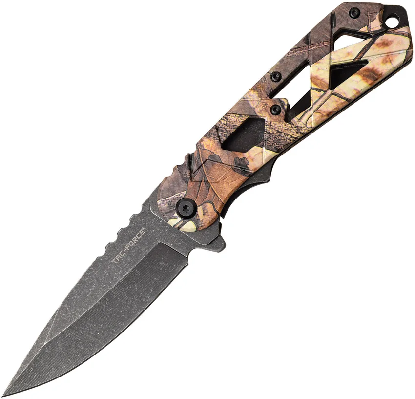 Tac Force Linerlock A/O Brown Camo