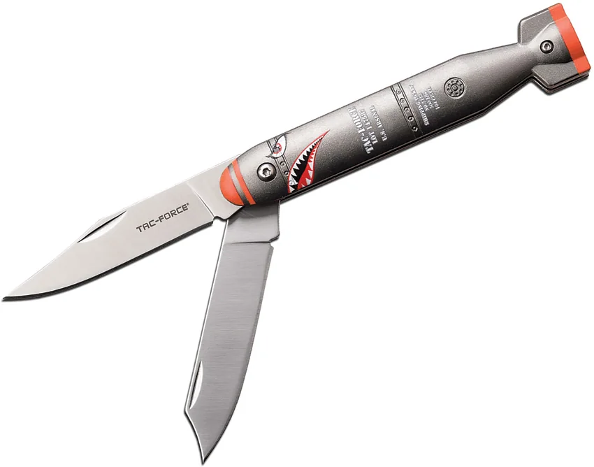 Tac Force Bomb Knife Slip Joint Gray