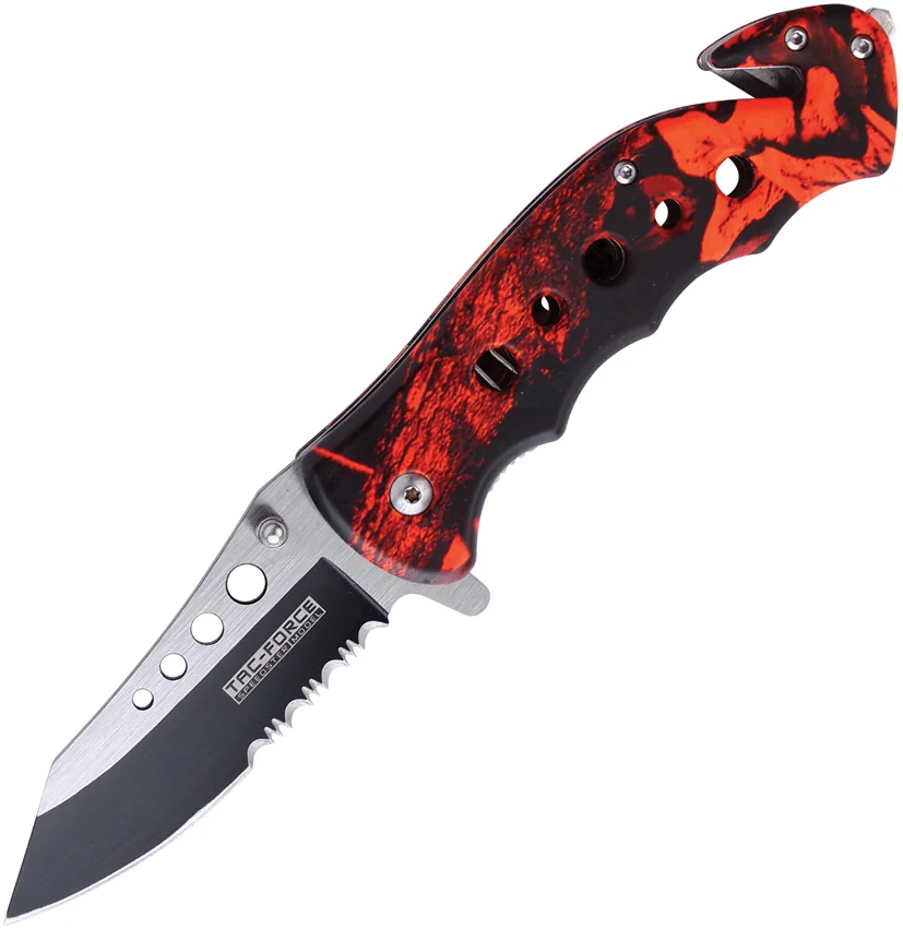 Tac Force Rescue Linerlock A/O Red