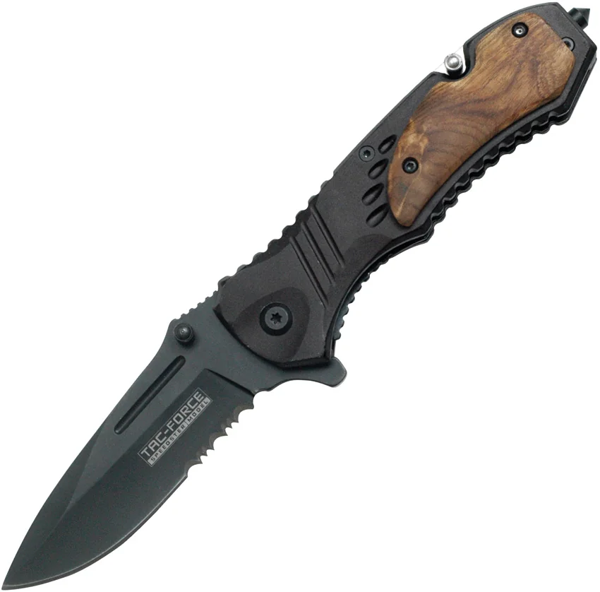 Tac Force Rescue Linerlock A/O Wood