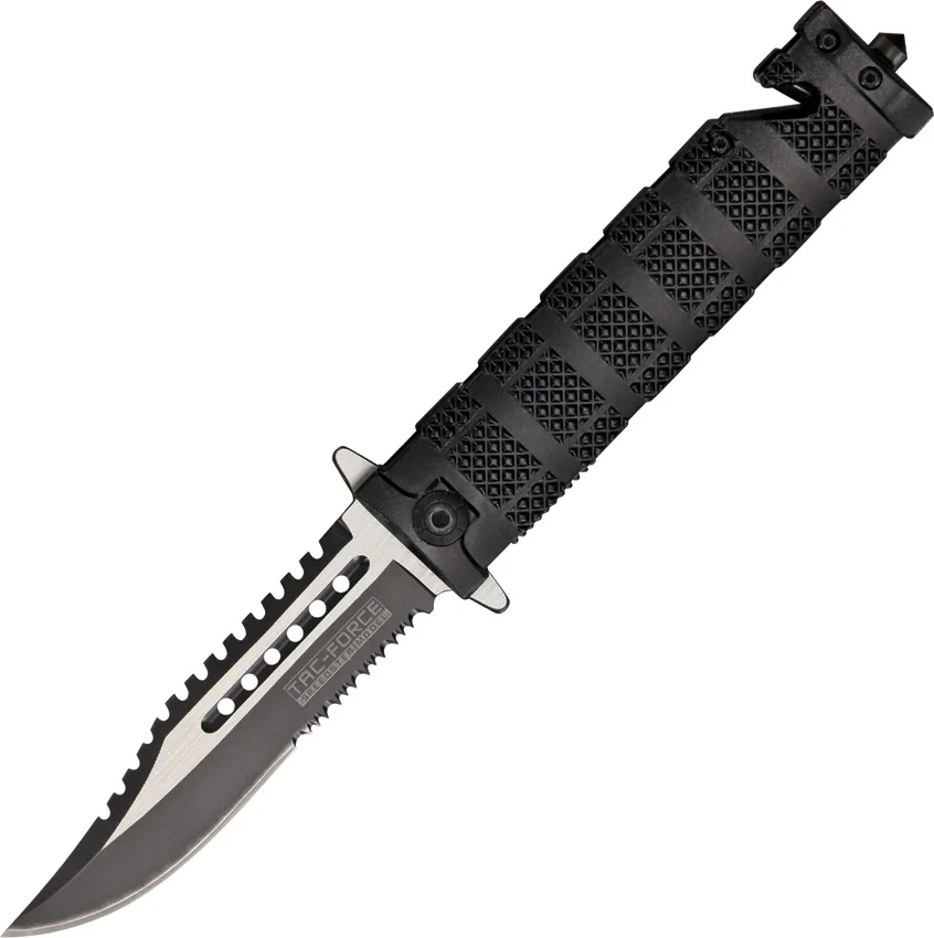 Tac Force Knurled Rescue Linerlock A/O
