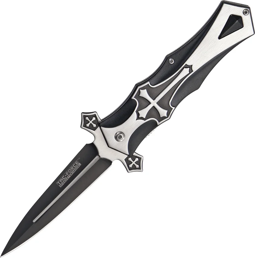 Tac Force Celtic Cross Linerlock Black