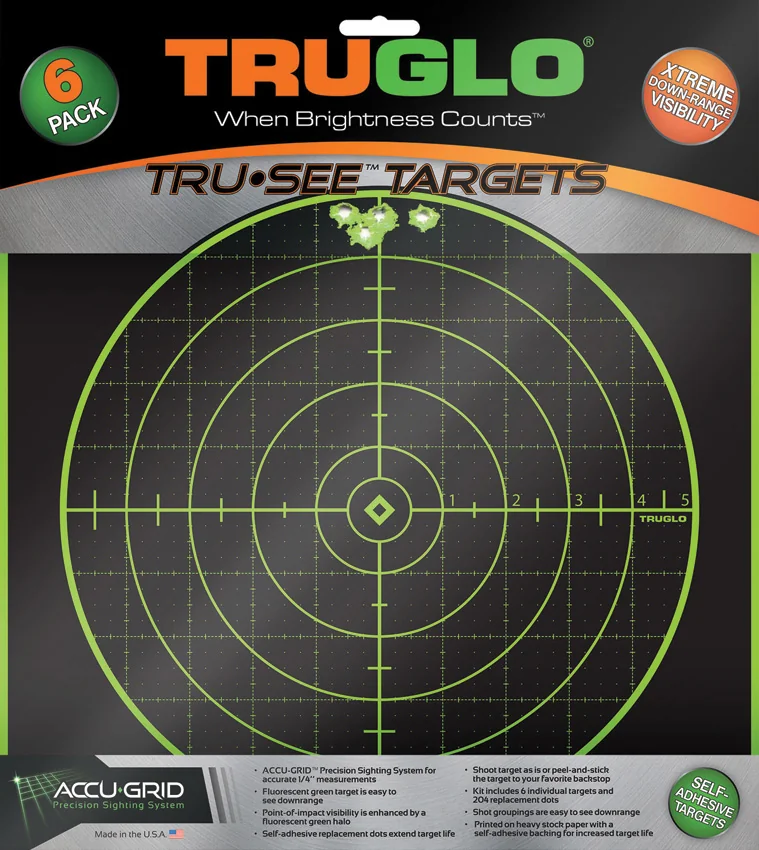 TruGlo 12X12" Tru-See Target 100Yrd (6 Pack)
