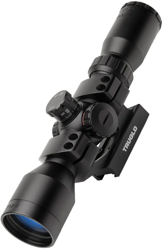 TRUGLO Tactical 3-9x42mm IR Riflescope with Mil-Dot Reticle – Matte Black