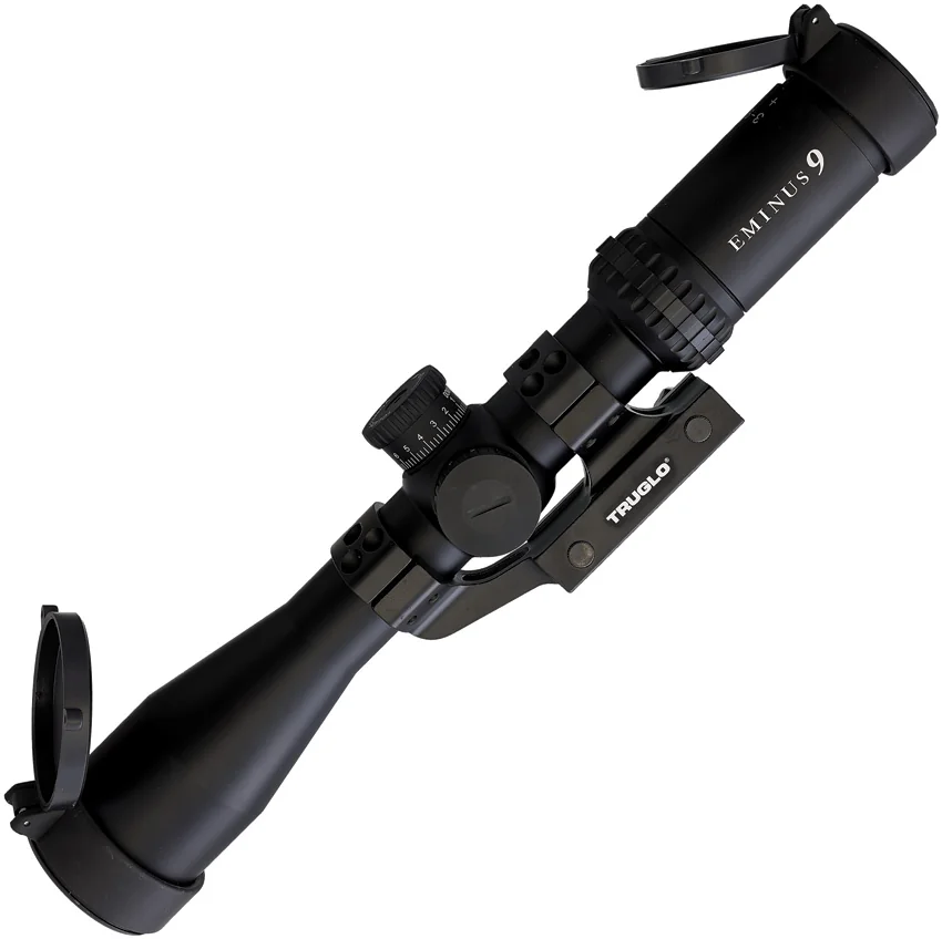 TRUGLO EMINUS 3-9x42mm IR Riflescope with TacPlex MOA Reticle – Black