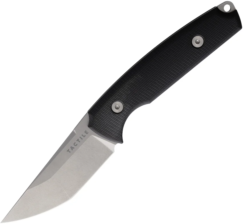 Tactile Knife Co. Dreadeye Fixed Blade Knife Richlite (2.75" SW) Leather Sheath
