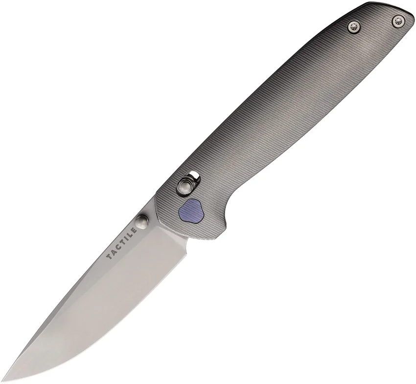 Tactile Knife Co. Maverick MagnaCut Crossbar Lock Knife Titanium (3" Stonewash )