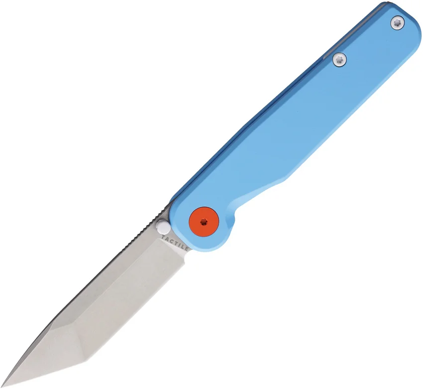 Tactile Knife Co. Rockwall GT MagnaCut Liner Lock Knife Blue Titanium (2.9" SW)