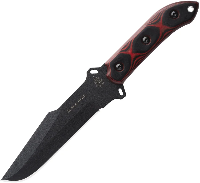 Tops Black Heat Fixed Blade