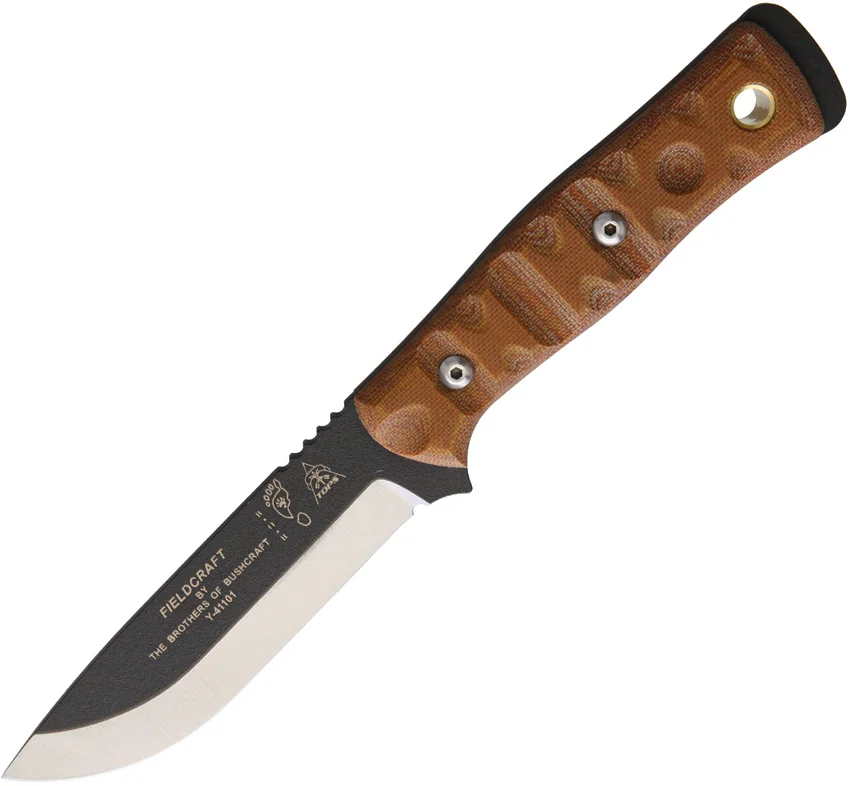 TOPS Knives BOB Brothers of Bushcraft Knife Rocky Mountain (4.625" Black)