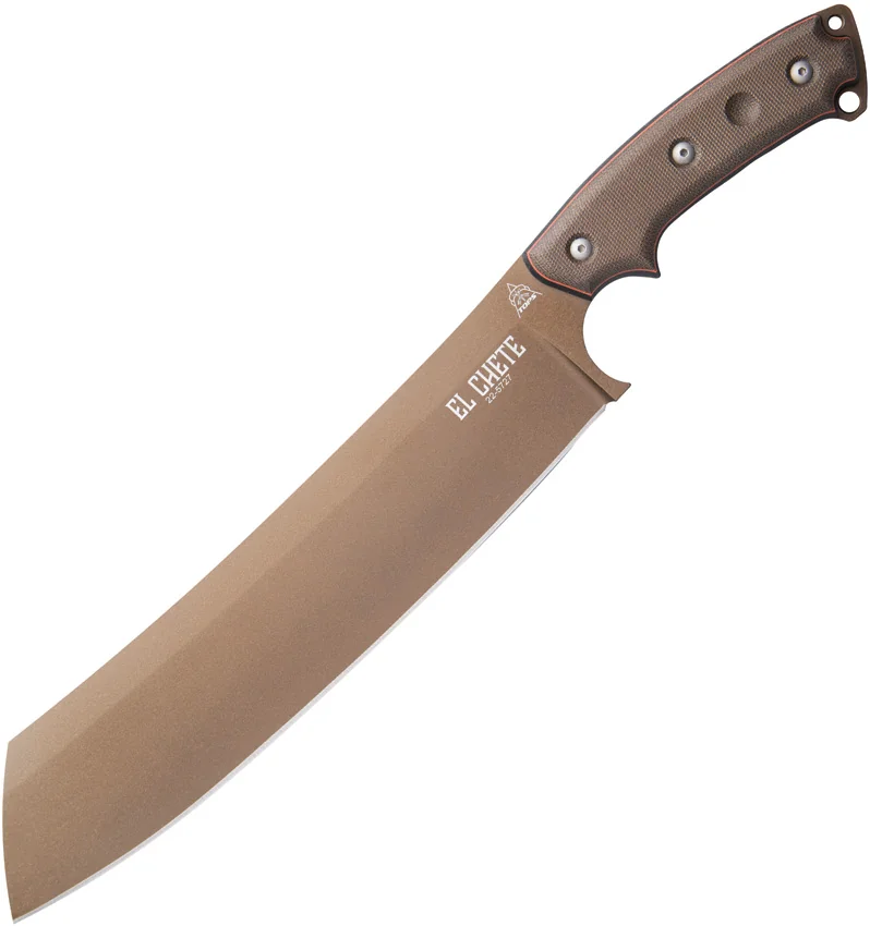 TOPS Knives El Chete Fixed Blade Chopper Knife (12" Bronze) ELCH-03