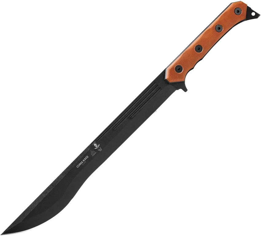 TOPS Knives CUMA Kage Fixed Blade Knife (Black)